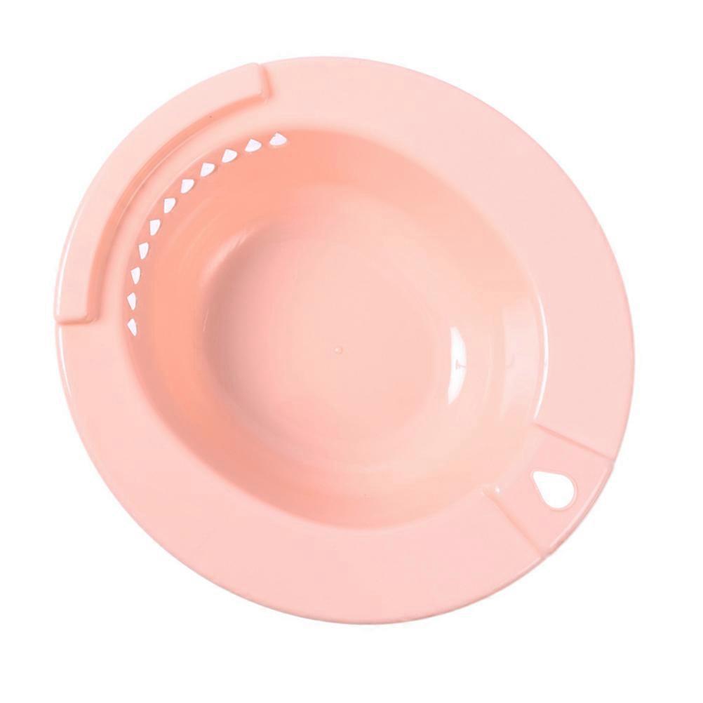 Pink Sitz Bath Basin for Pregnant Women Made of Durable Plastic Safe and Non Slip Design 6 x 12 inches