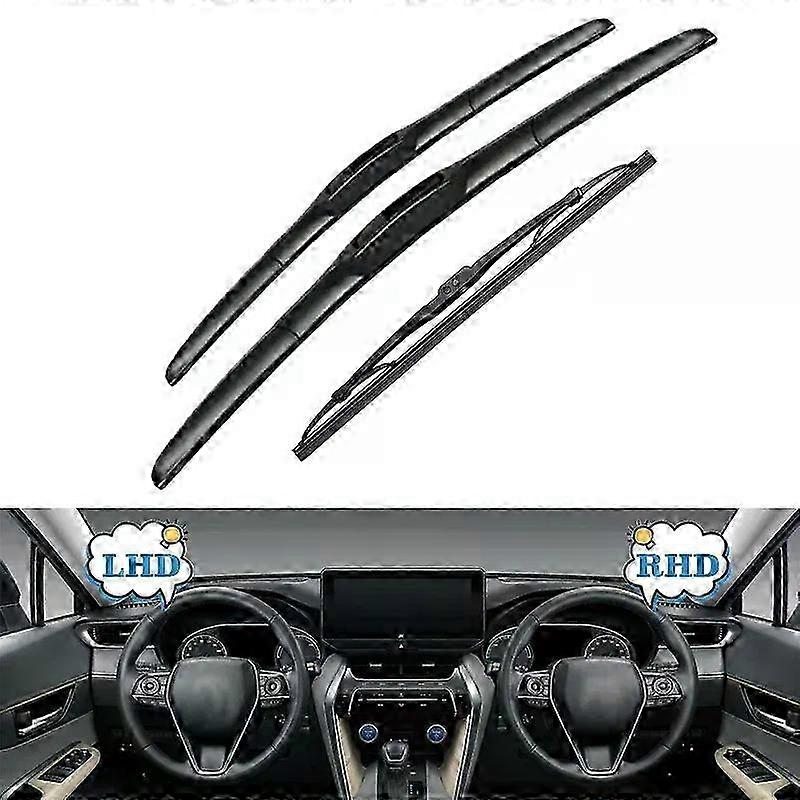Front Rear Wiper Blades Set Kit for a Certain Brand Jimny MK3 1998 - 2018 Windshield Windscreen Window 18+16+11