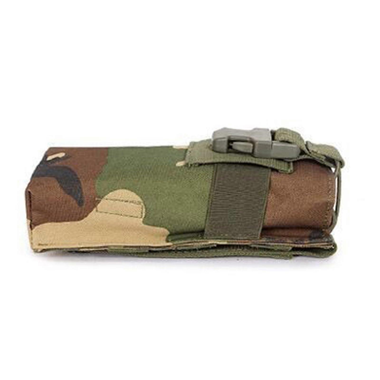 Accessory Pack Portable Durable Case for Radios and Communication Devices, Waterproof Storage, Outdoor Jungle Camouflage