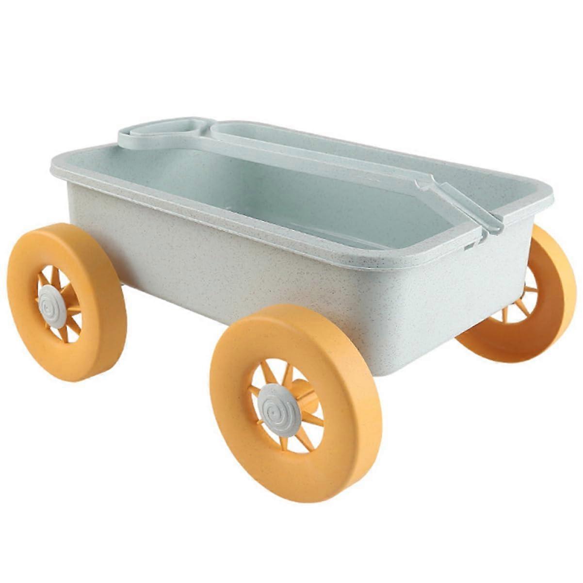 Foldable sand toy for easy trolley with handle for beach, park, and sea. Easy to clean. Durable material for outdoor play and summer activities.