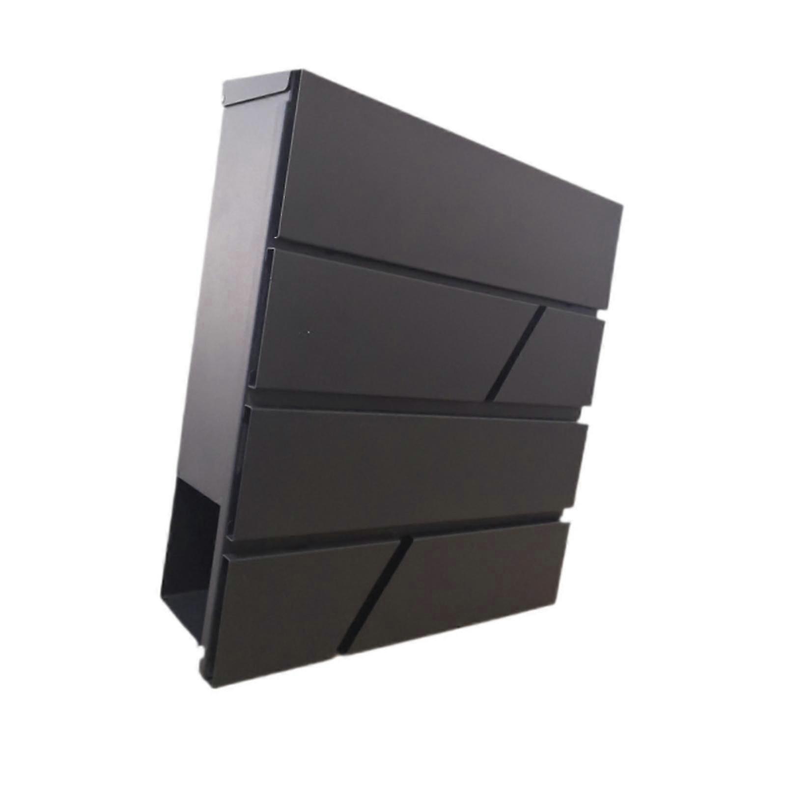 صندوق بريد مثبت على الحائط مقاوم للماء شديد التحمل للرسائل اليومية صحف مكتبية 36 سم × 30 سم × 9.5 سم