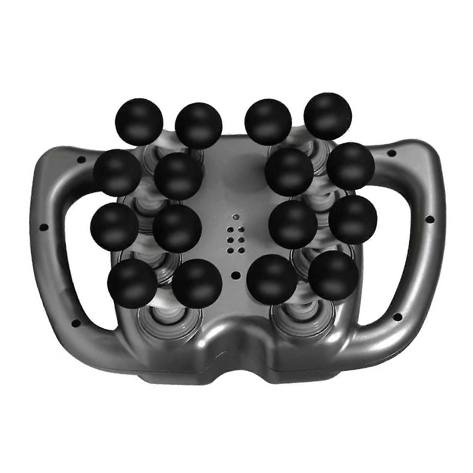 16-Head Massage Gun with 9 Massage Modes and 99 Adjustable Speeds, Deep Tissue Muscle Relief Device with Red Light for Back and Thighs