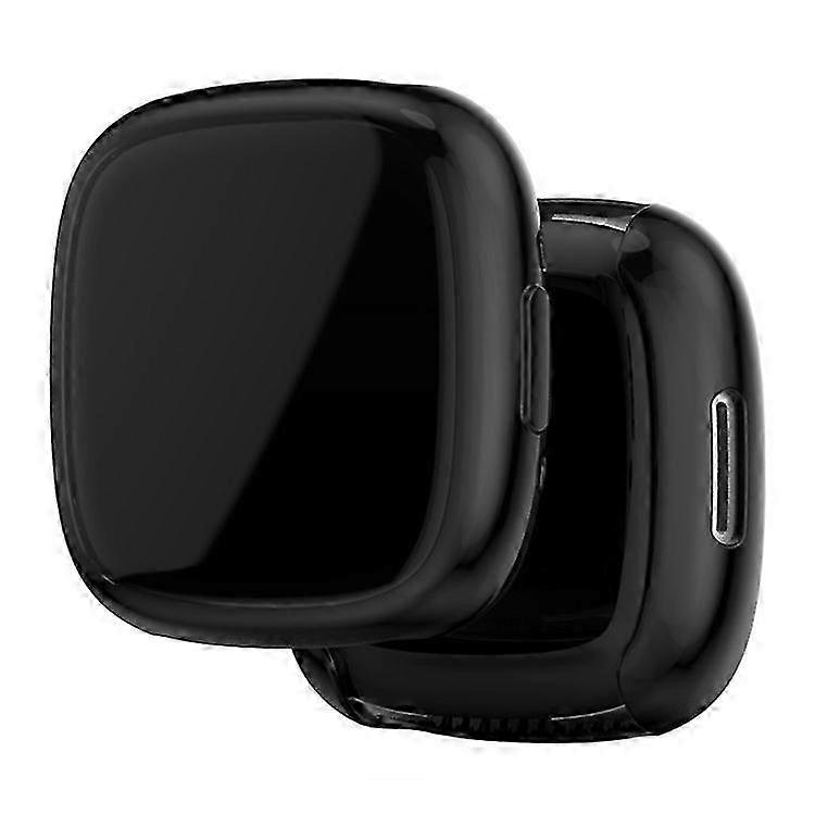 Full-Coverage Electroplated Soft TPU Protective Case for Fitbit Versa 4