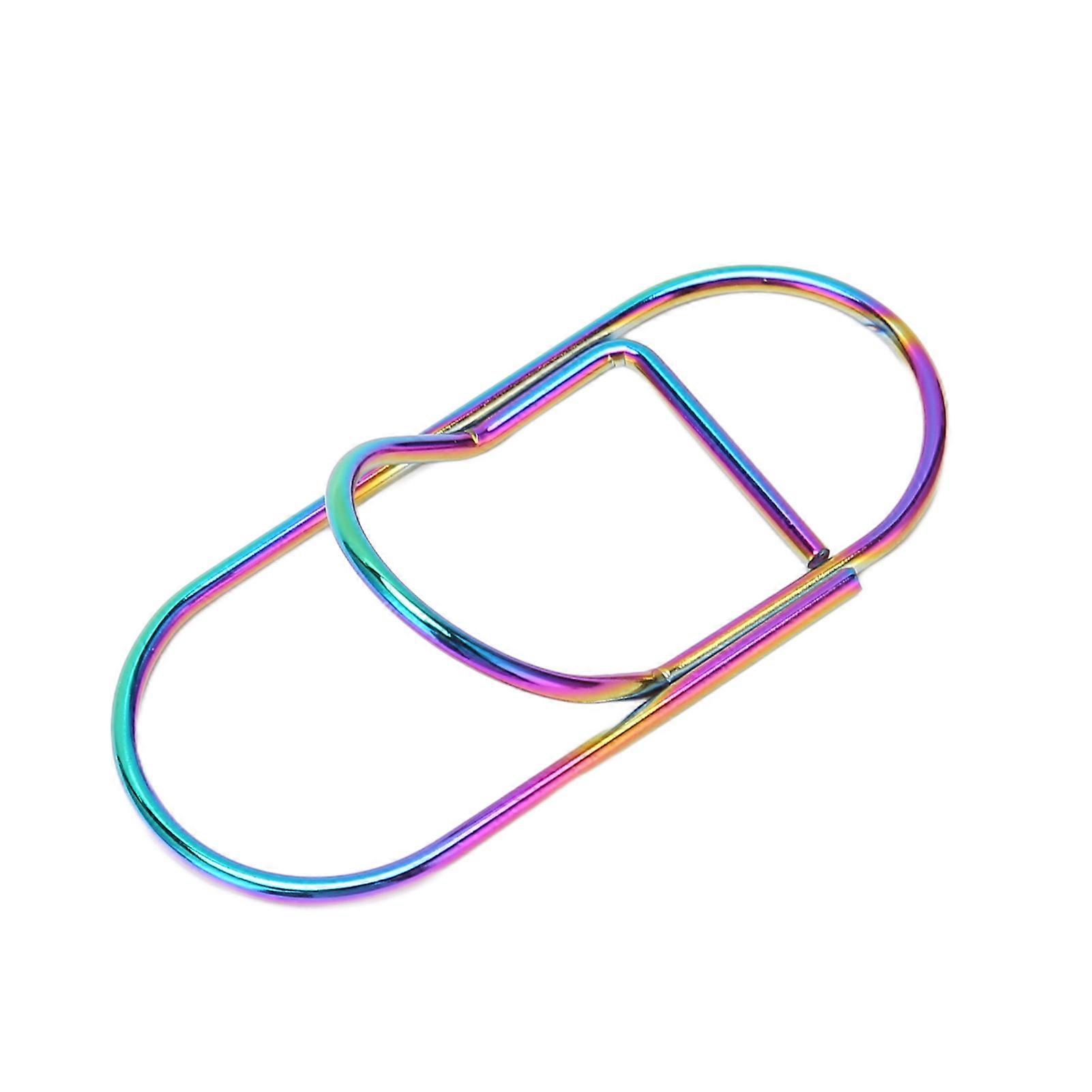 24pcs Metal Pen Clips Colorful Rustproof Multipurpose Pen Holder Clips for Notebooks School