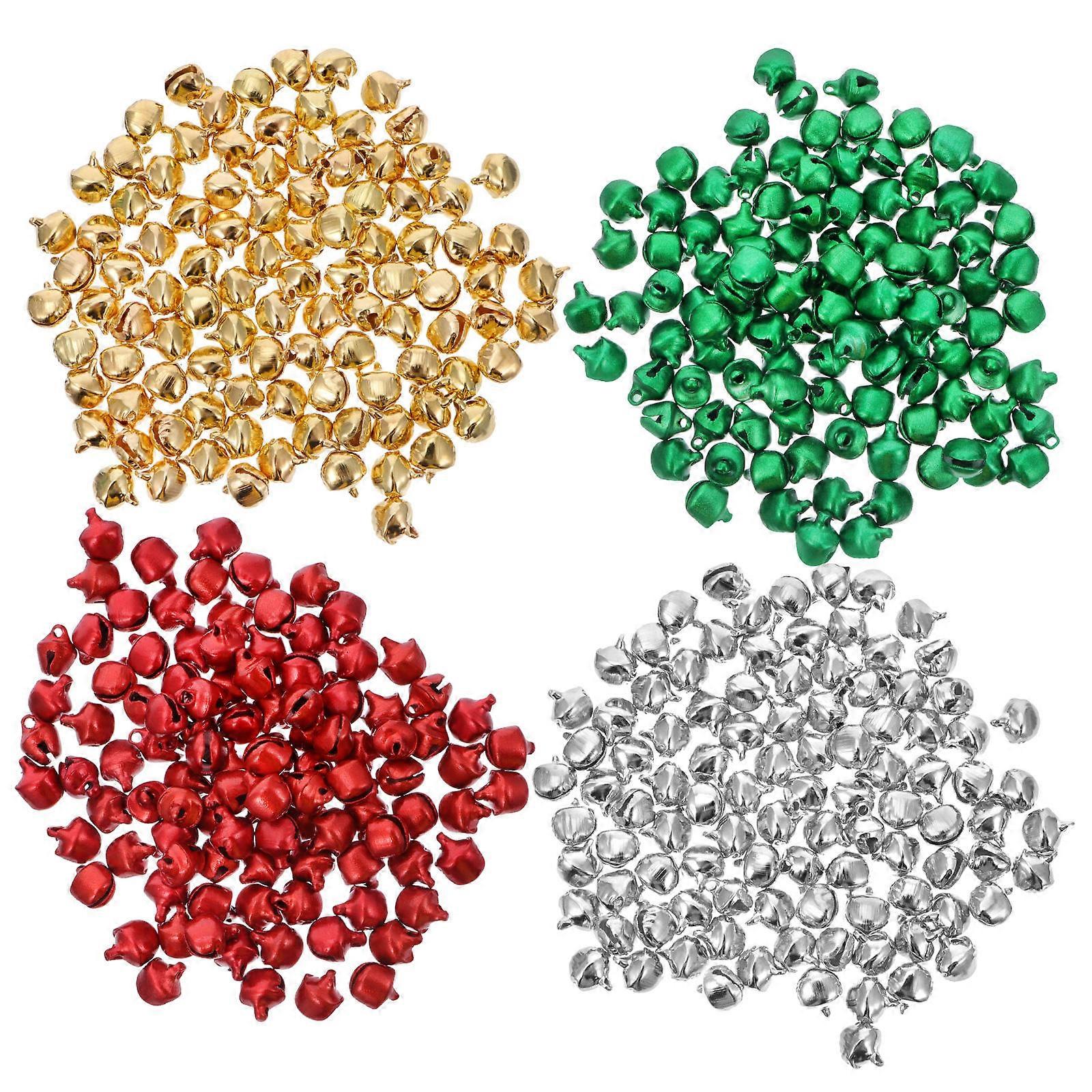 400 Pcs Colorful DIY Handmade Craft Metal Bells for Home Decoration Charms