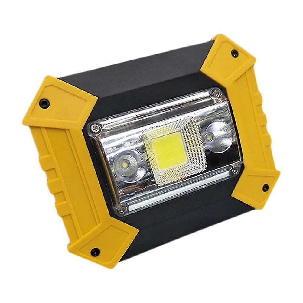 Camping Lantern with Powerful COB LED for Lighting in Dark Places Yellow Plastic Lightweight Portable