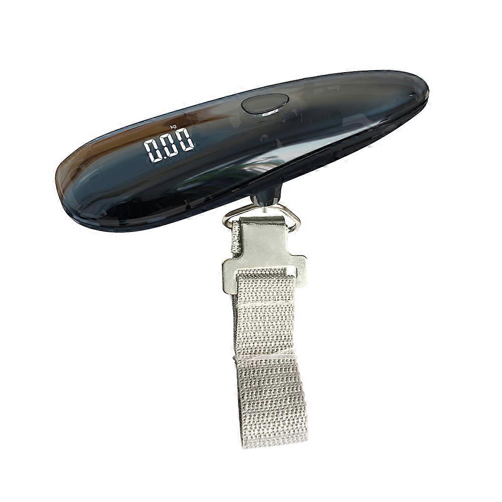 Handheld Digital Luggage Scale T-Shaped Portable Travel Gear High Precision Measurement Black 13.3X5cm 1Pcs
