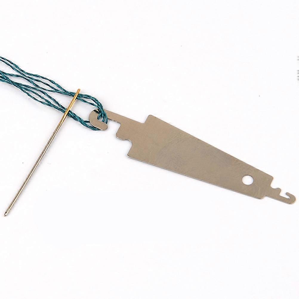 Stainless Steel Needle Threader for Hand Sewing and Craft Projects 30PCS Umbrella Shape Beige