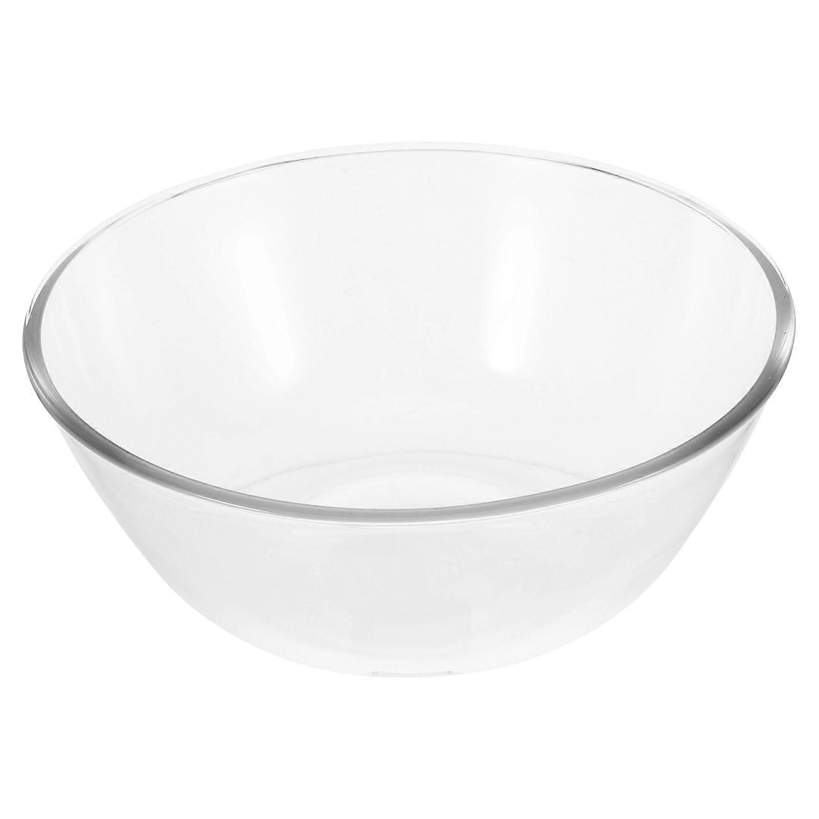 Clear Glass Mixing Bowls for Salad Preparation Multipurpose Mixing
