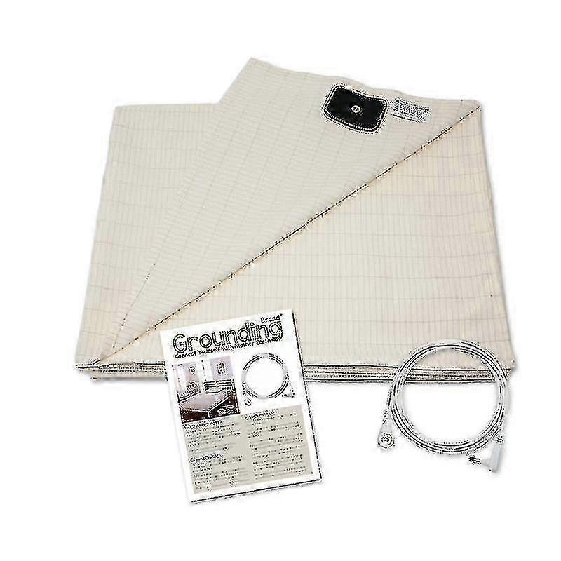 Grounding sheet for bed with EMF shielding and conductive fabric