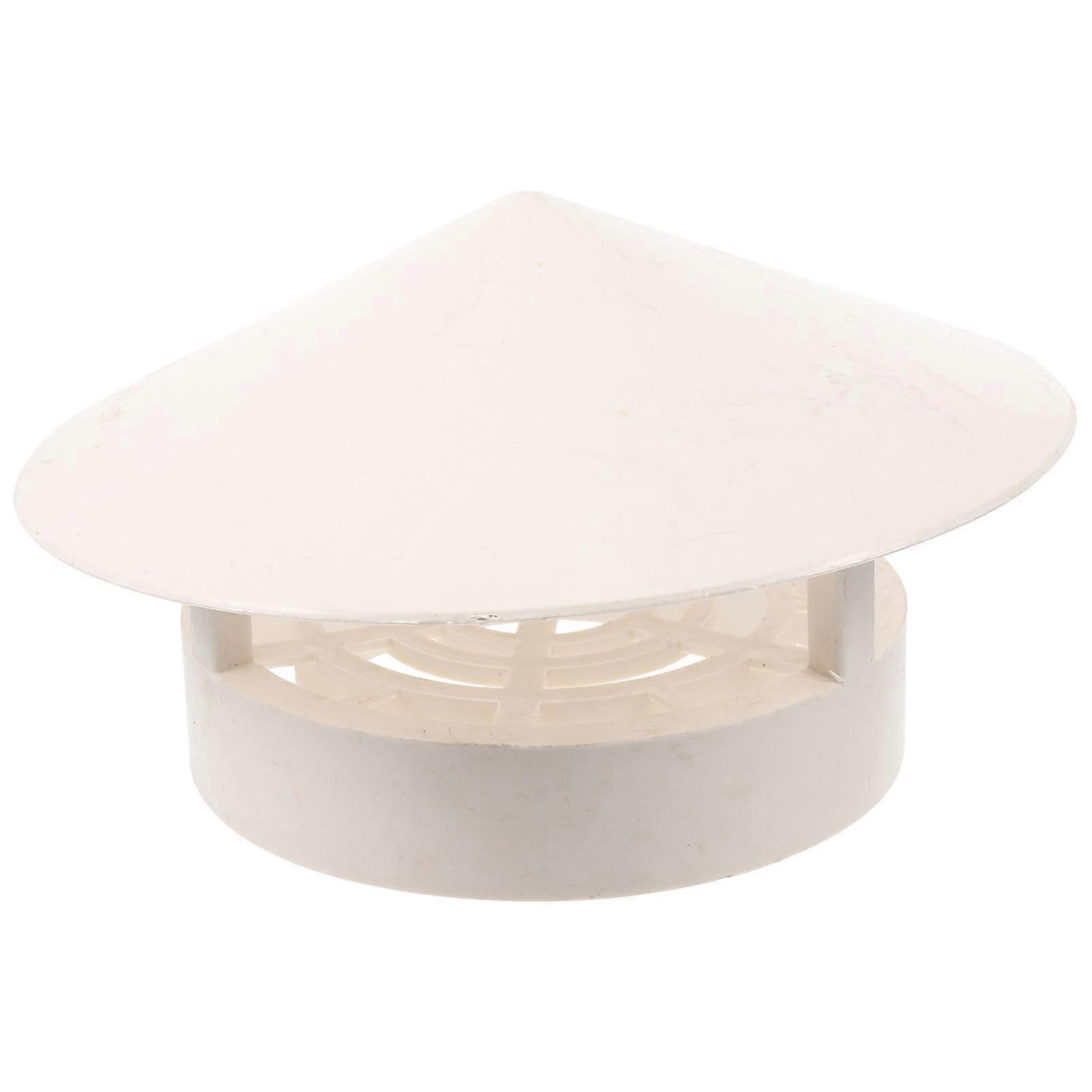 PVC Chimney Rain Cap for Home White Color Protects from Debris and Pests 160250mm