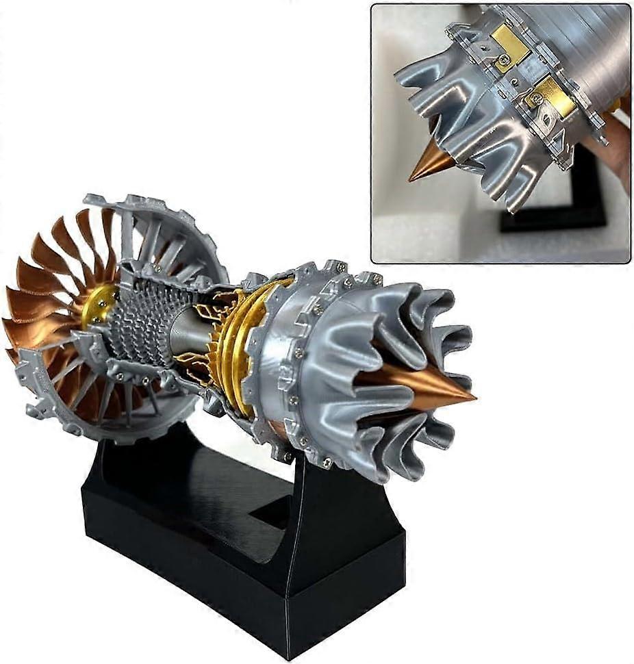Turbofan Engine Model, 3D Printed Turbine Engine Model, 1:20 Scale 3D ...