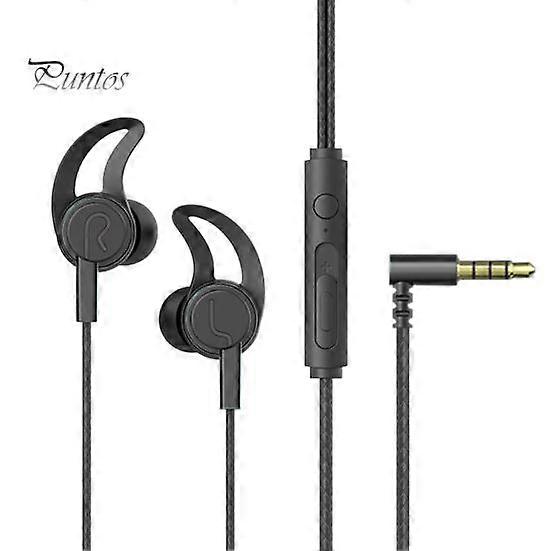 Wired Earphone Stereo Sound Sports Headset with Microphone 3.5mm/Type-C Plug In-ear Headphone for Game Music Calls
