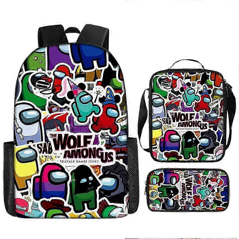 Trendy Among Us Gaming Backpack - Perfect for UK Primary School Students