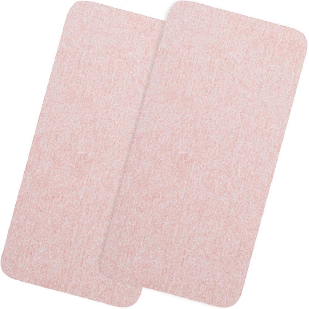 Pink Diatomite Bathroom Countertop Absorbent Mats for Toilet Decoration Synthetic Material 2Pcs