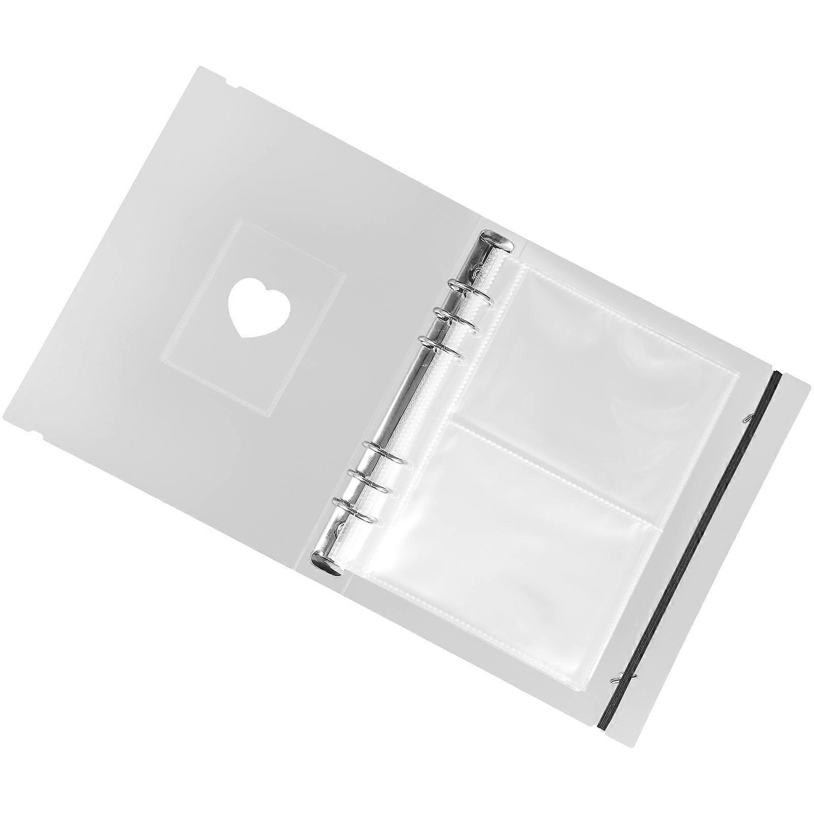 Plastic Photo Album Replacement Pages for Ring Binders – Clear Sleeves for ID, & Collectibles Storage, Modern Design, Easy Viewing