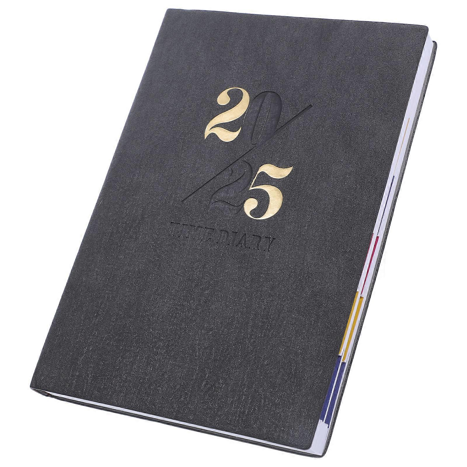 Elegant Weekly Planner Notebook for Academic, School and Personal Daily Planning with Monthly Calendar – English Format Organizer Book