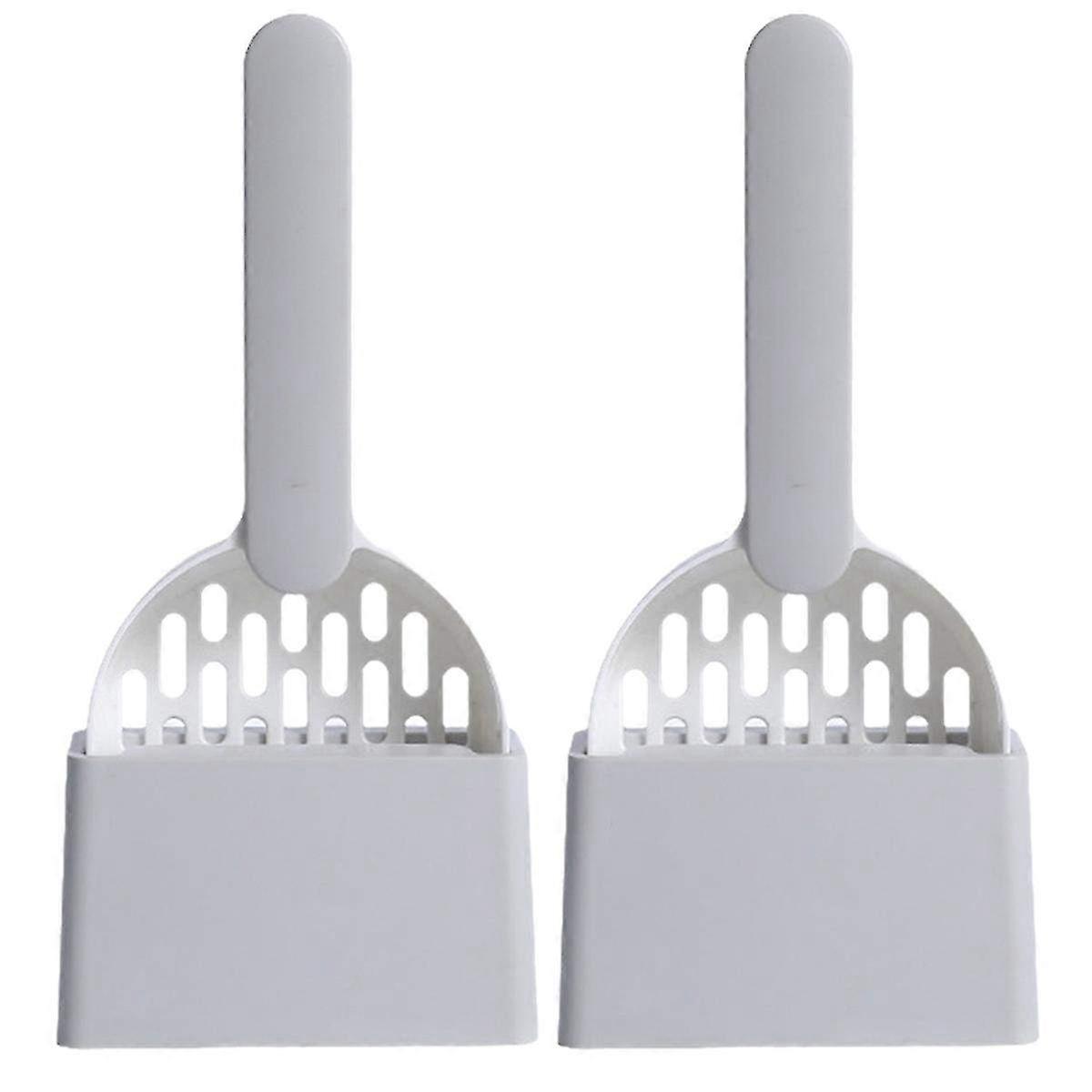 Cat Litter Scoop with Base - Durable Cleaning Tool for Effortless Cat Waste Removal and Maintenance