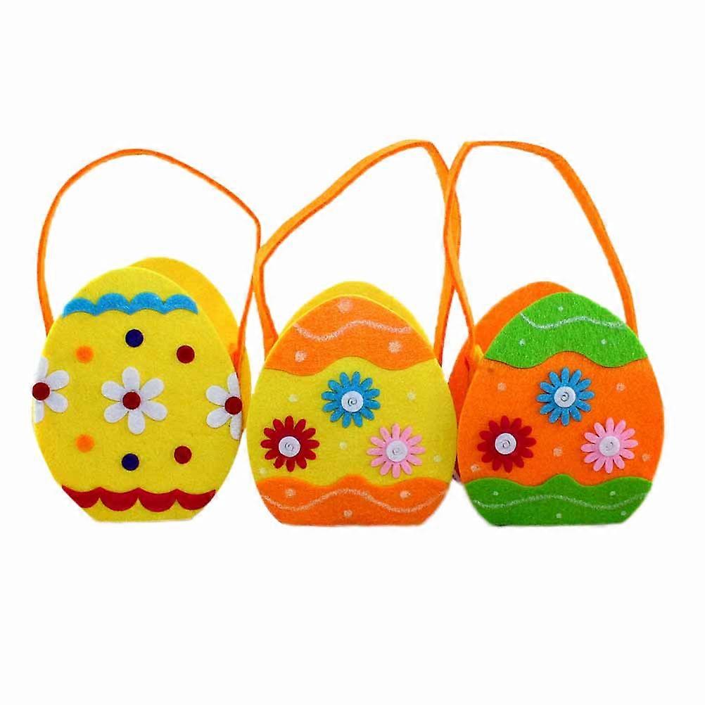 Cute Easter Themed Candy Pouches Handbag Easter Basket Decor Random Color
