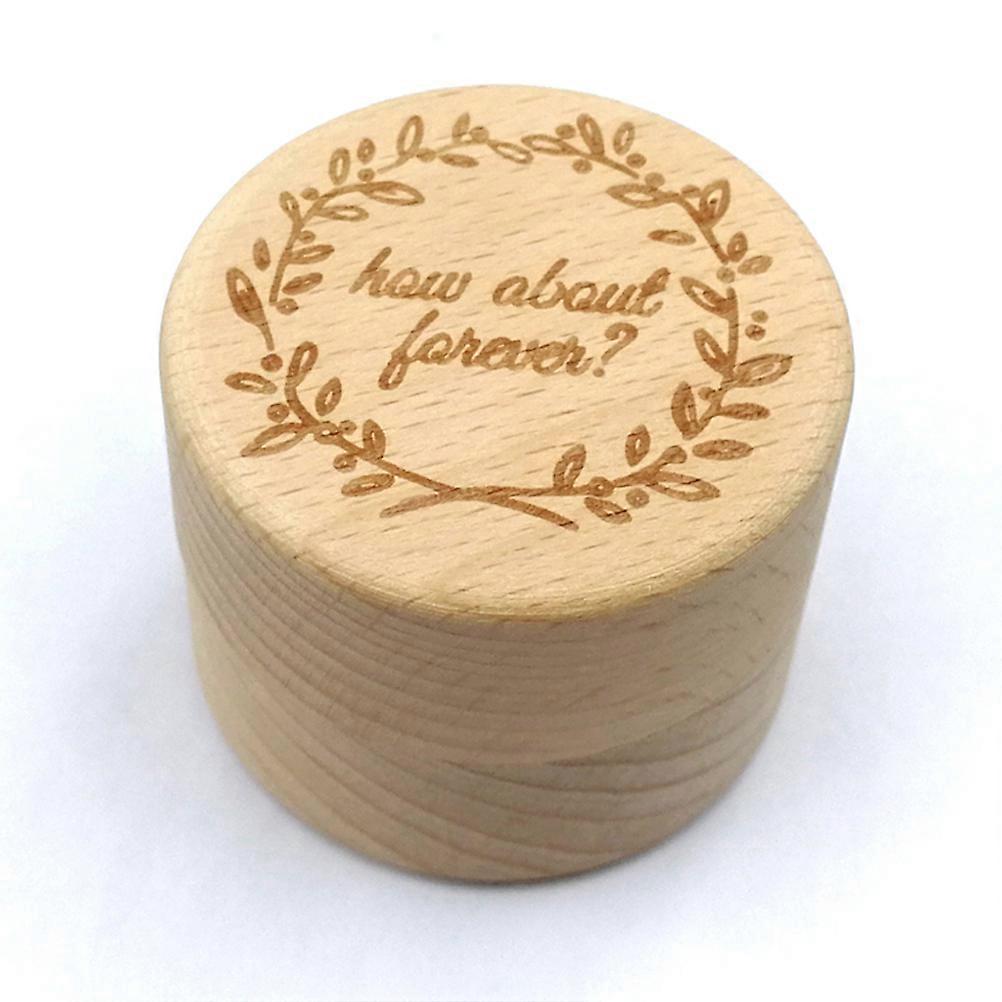 Rustic Wedding Ring Box Vintage Wood Holder Perfect For Engagement Party 1 Set