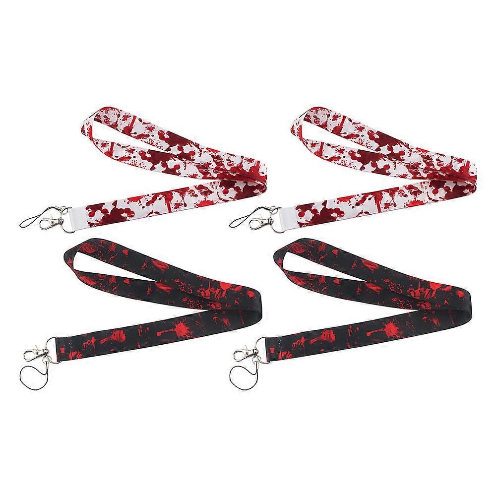 4Pcs Assorted Color Anti-lost Phone Neck Straps For Ladies Outdoor Use 45x2.5cm Durable Carrying Mobile Phones