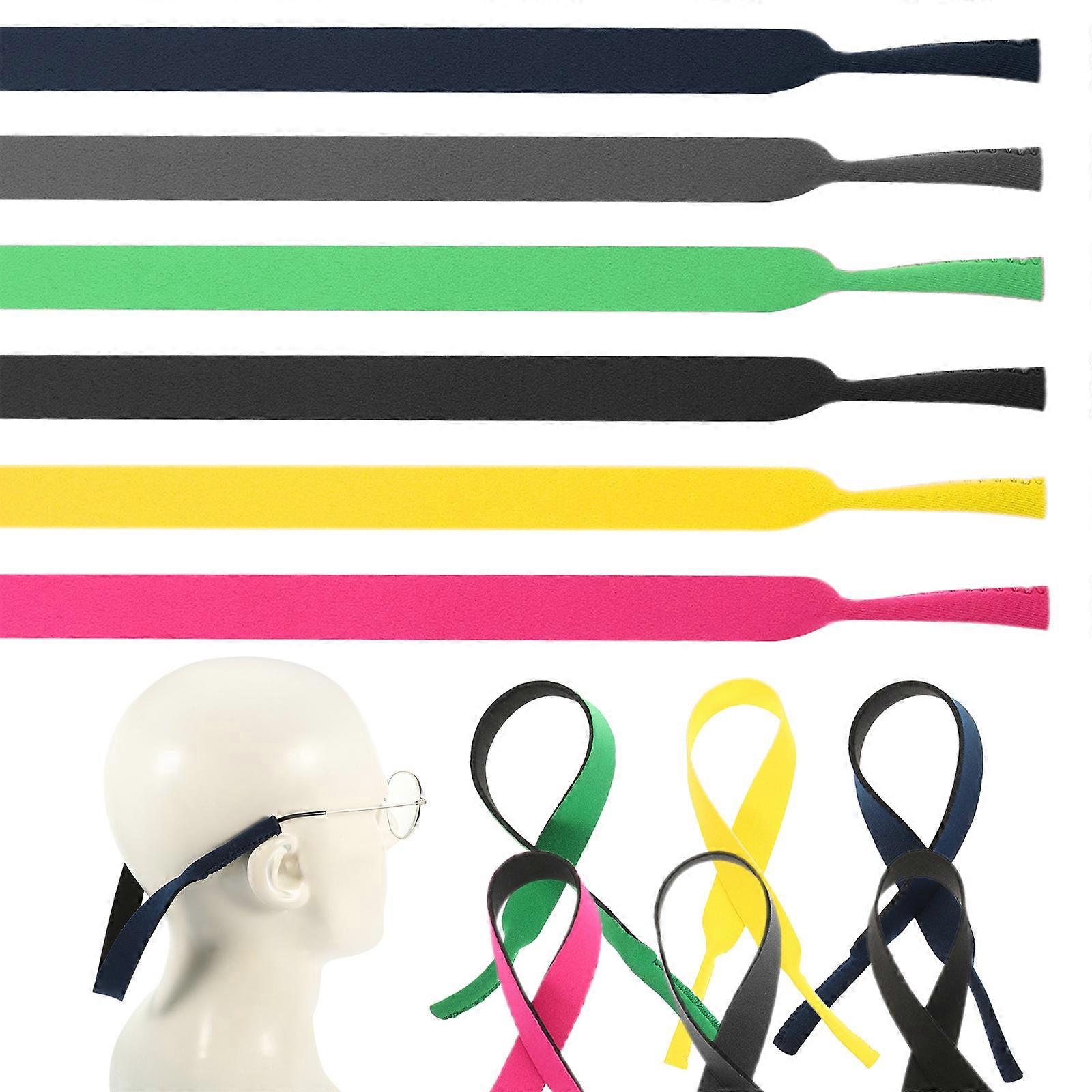 Glasses Sports Strap 6Pcs Designed For Rafting Hiking And Fishing Holds Glasses In Place With Flat Style