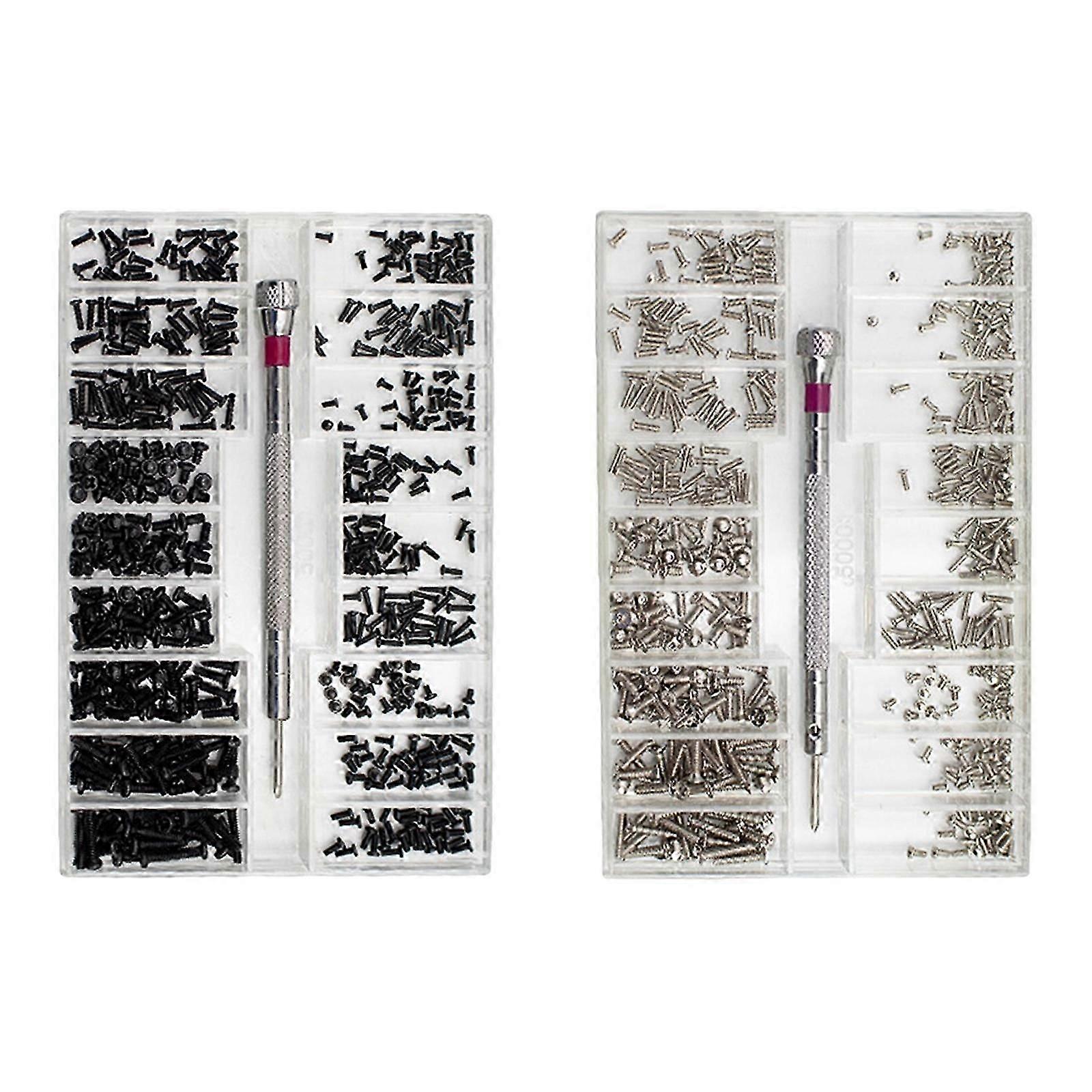 2 set Micro Screws Set Replacement Repair Tool Tiny for Watch Glasses