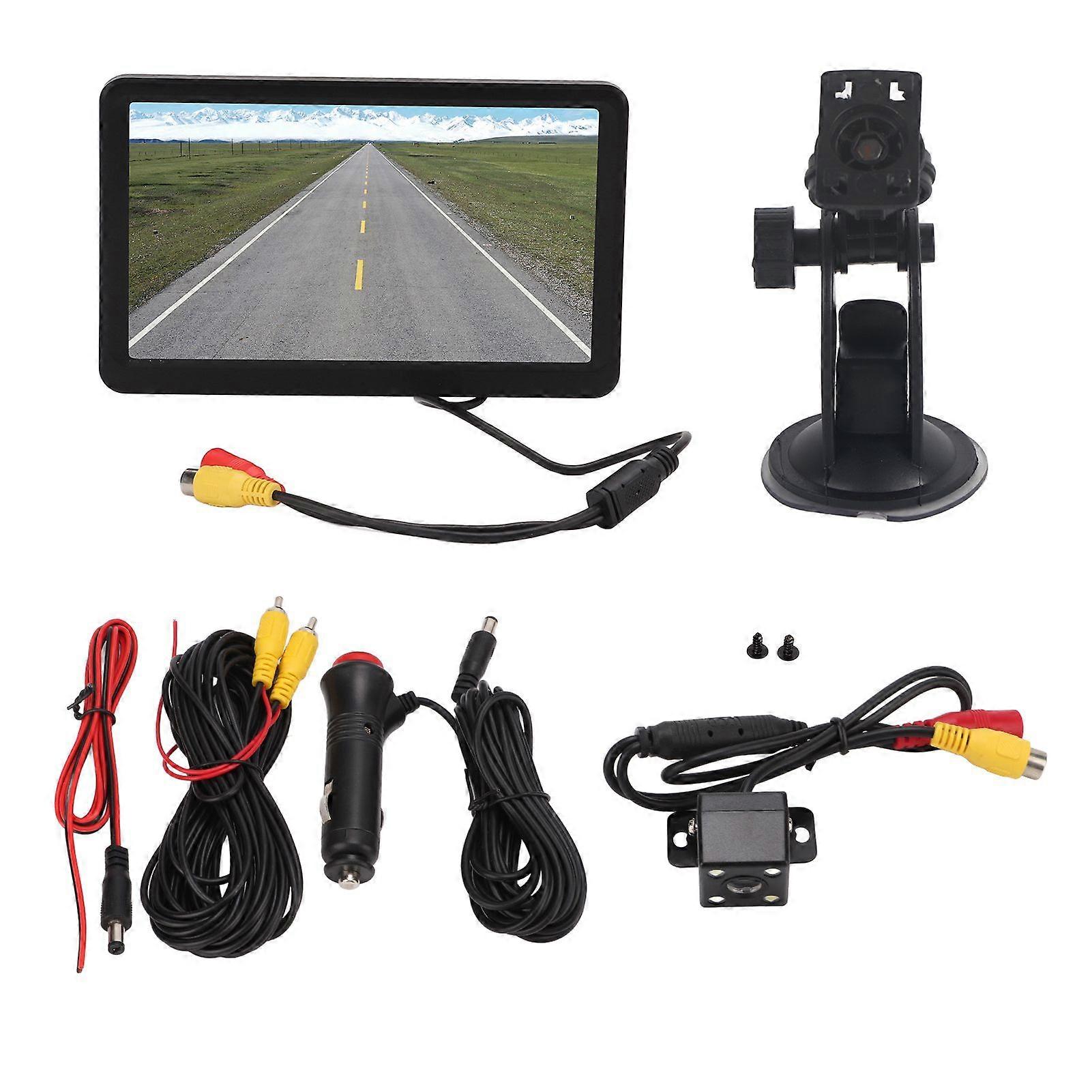 round reverse parking monitor 7in HD wide angle for trailer