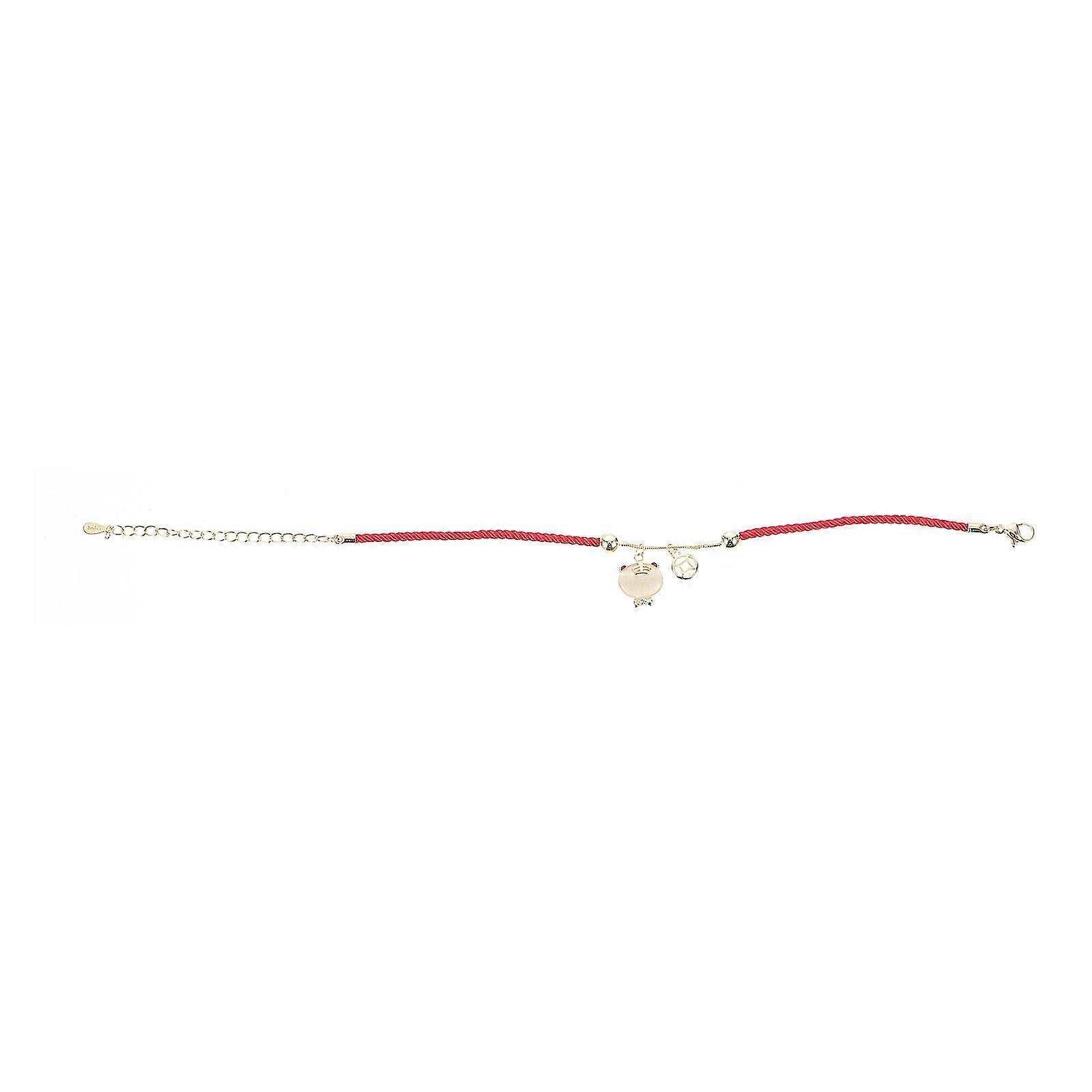 Red Rope Bracelet Red Cord with Eye-Catching Style and Clasp- for Home
