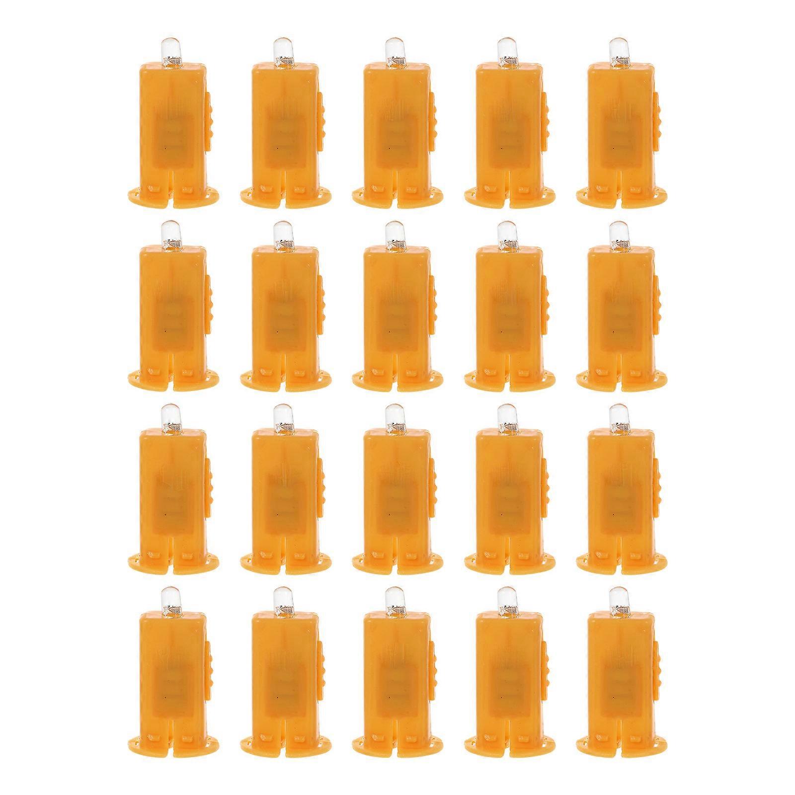 LED Lantern Beads For General Users 20Pcs Orange Battery Operated Lights For Various Occasions