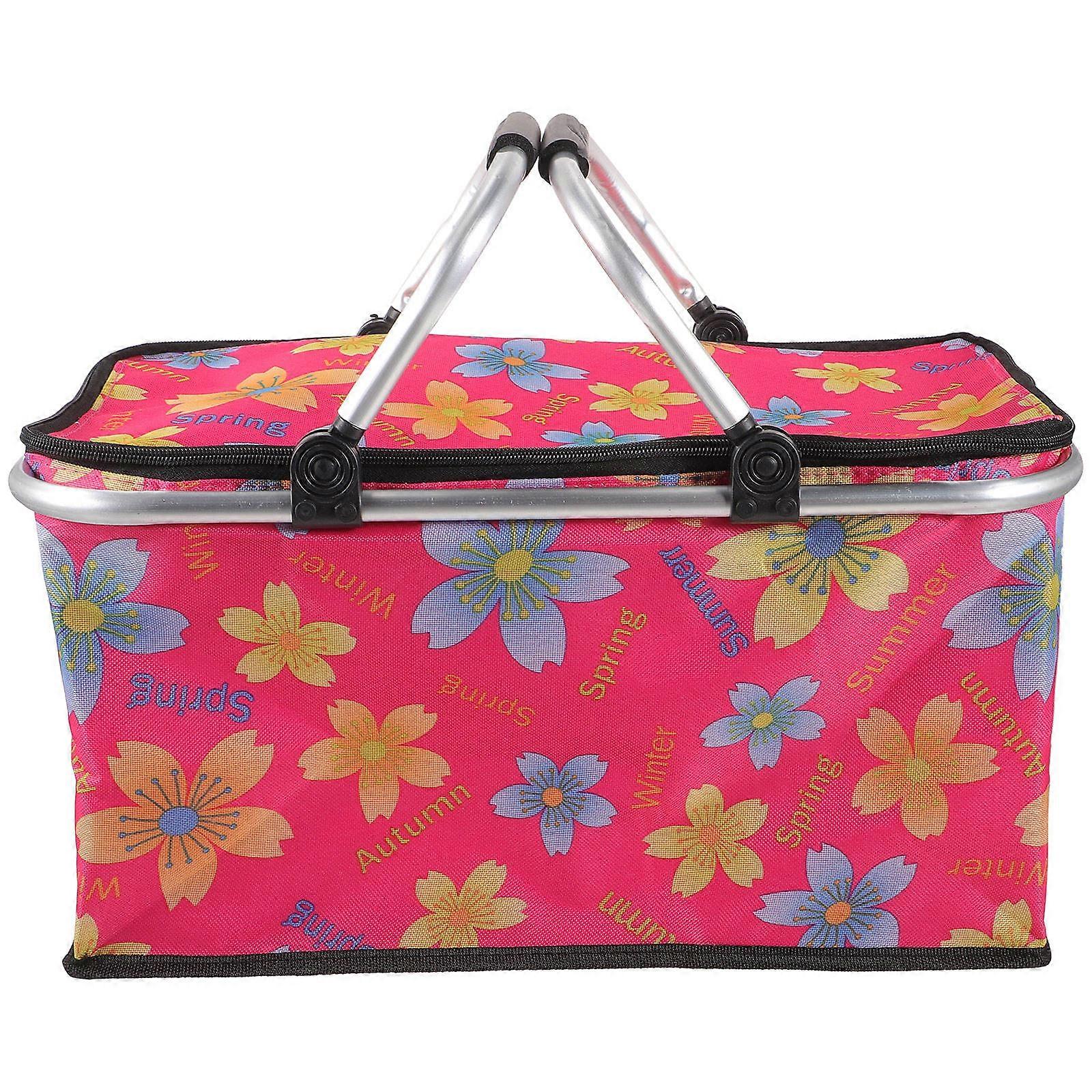 Decorative Lunch Bag For Camping General Users Cold And Heat Preservation Rectangular Shape 1Set