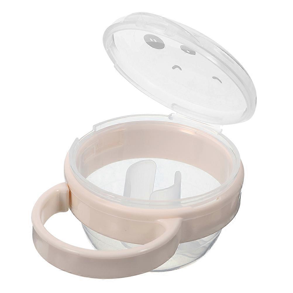 Light Yellow Baby Pacifier Holder Case for Safe Storage Portable and Compact Design PP Material