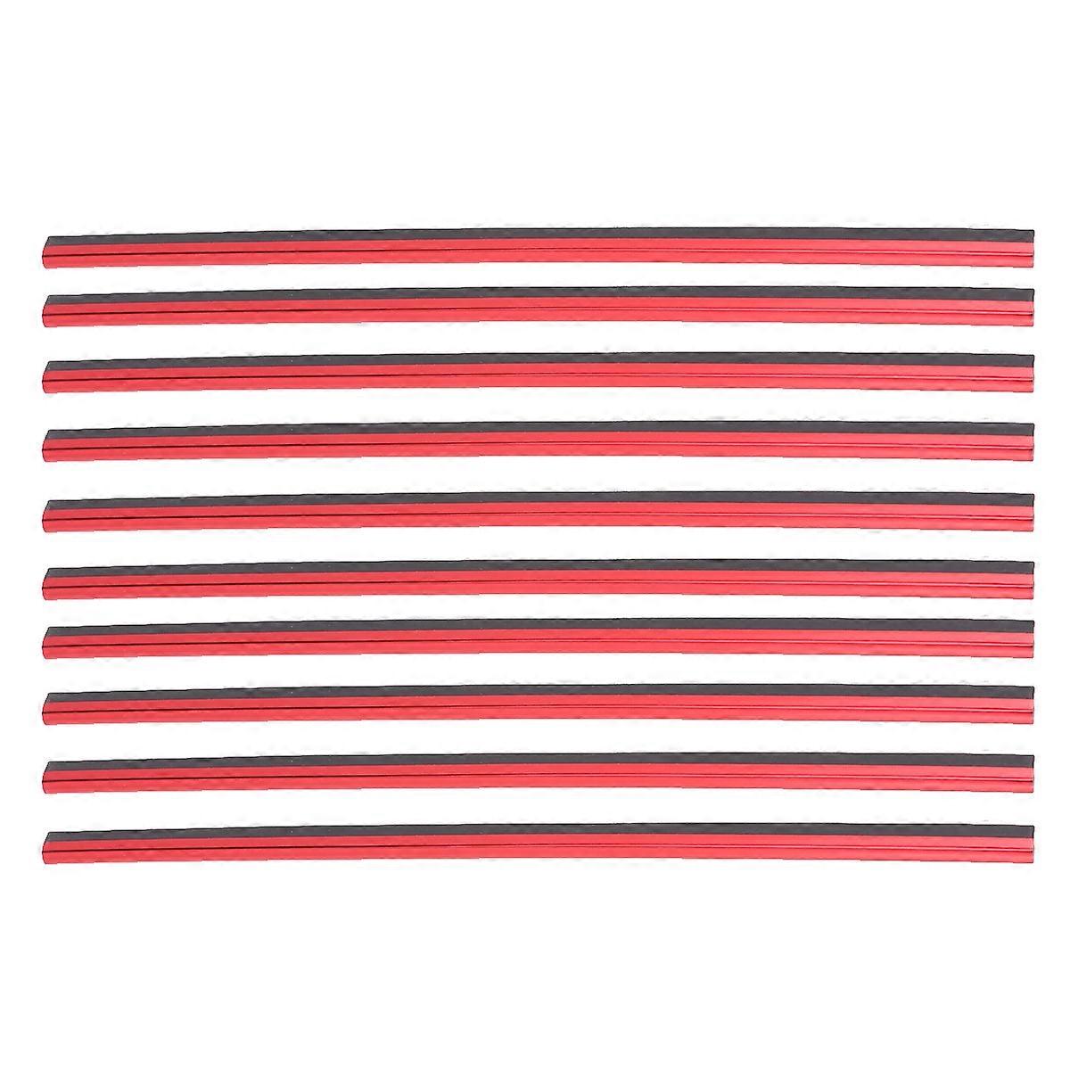 10pcs Red Car Air Condition Strip for Decorative Use PVC Material Flexible and Durable Fits Most