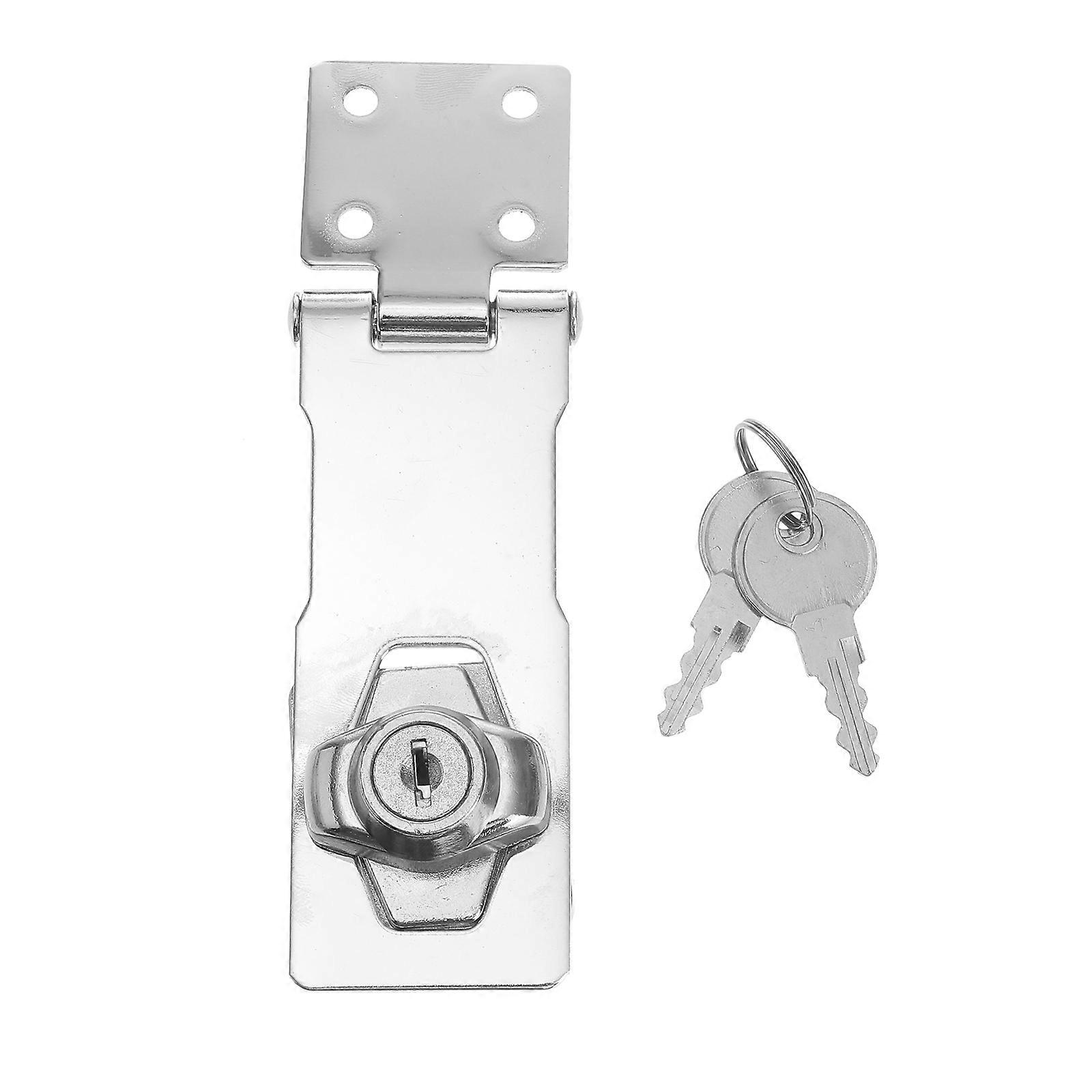 1 Ensemble Serrures de porte de sécurité Hasp Latches En acier inoxydable Cadenas de sécurité Fermoir
