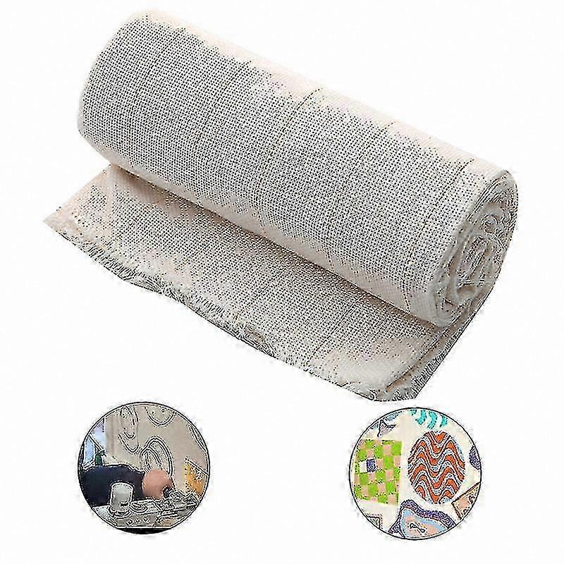 1m x 2.1m Woven Monk Fabric for DIY Crafting and Sewing Projects with Marked Lines for Easy Cutting and ing