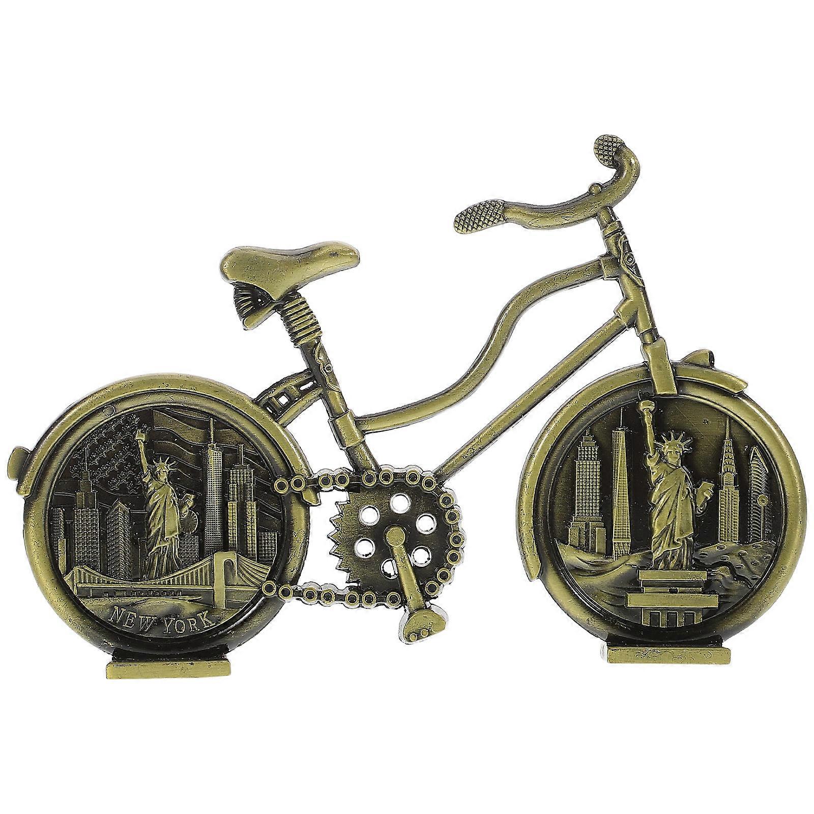 Small Bicycle Model Vintage Bicycle Ornament Decorative Piece For Home And Office 1Set