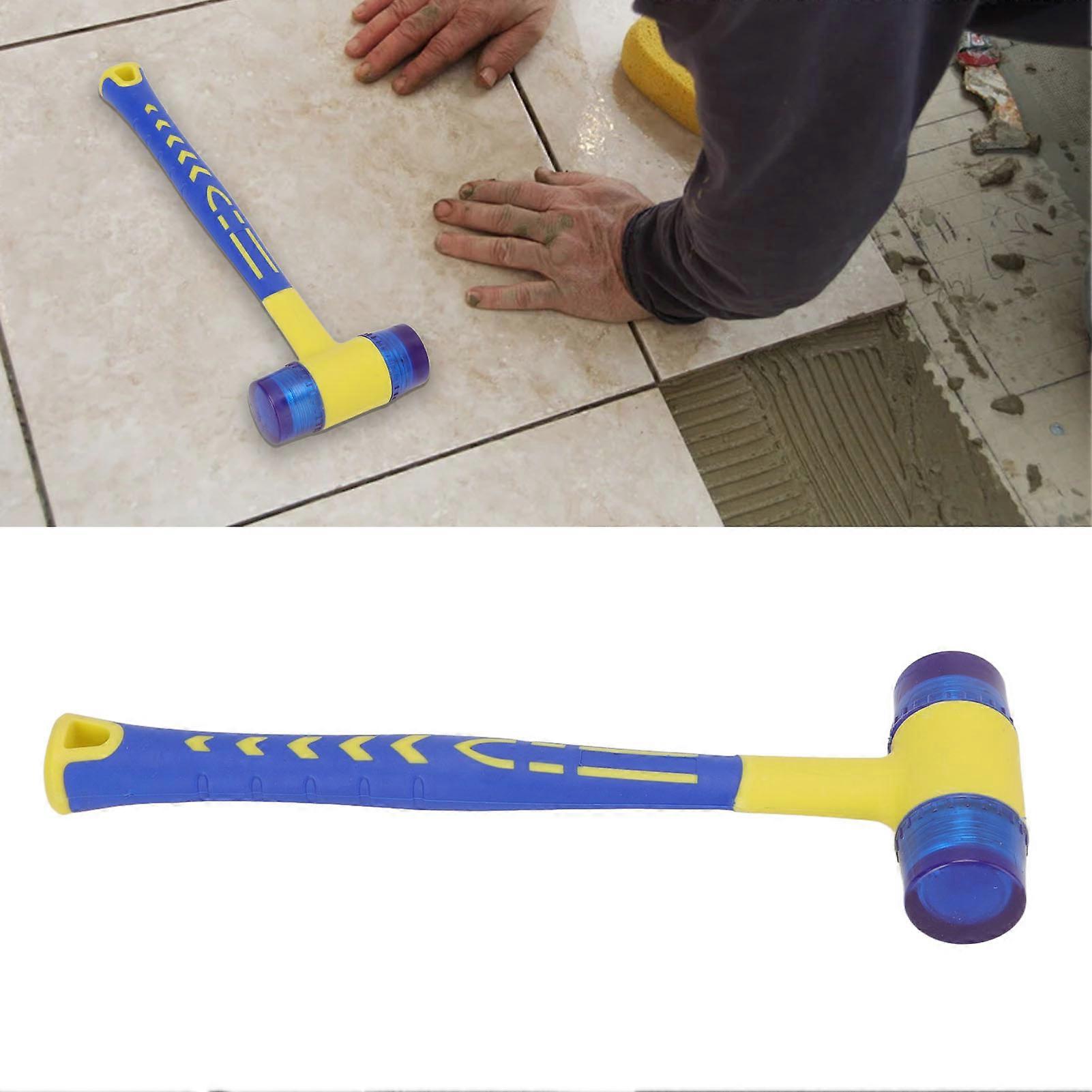 Rubber Hammer Replaceable Hammer Head Integration Rubber Mallets with Ergonomic Handle for Woodworking for Tables Tiles 