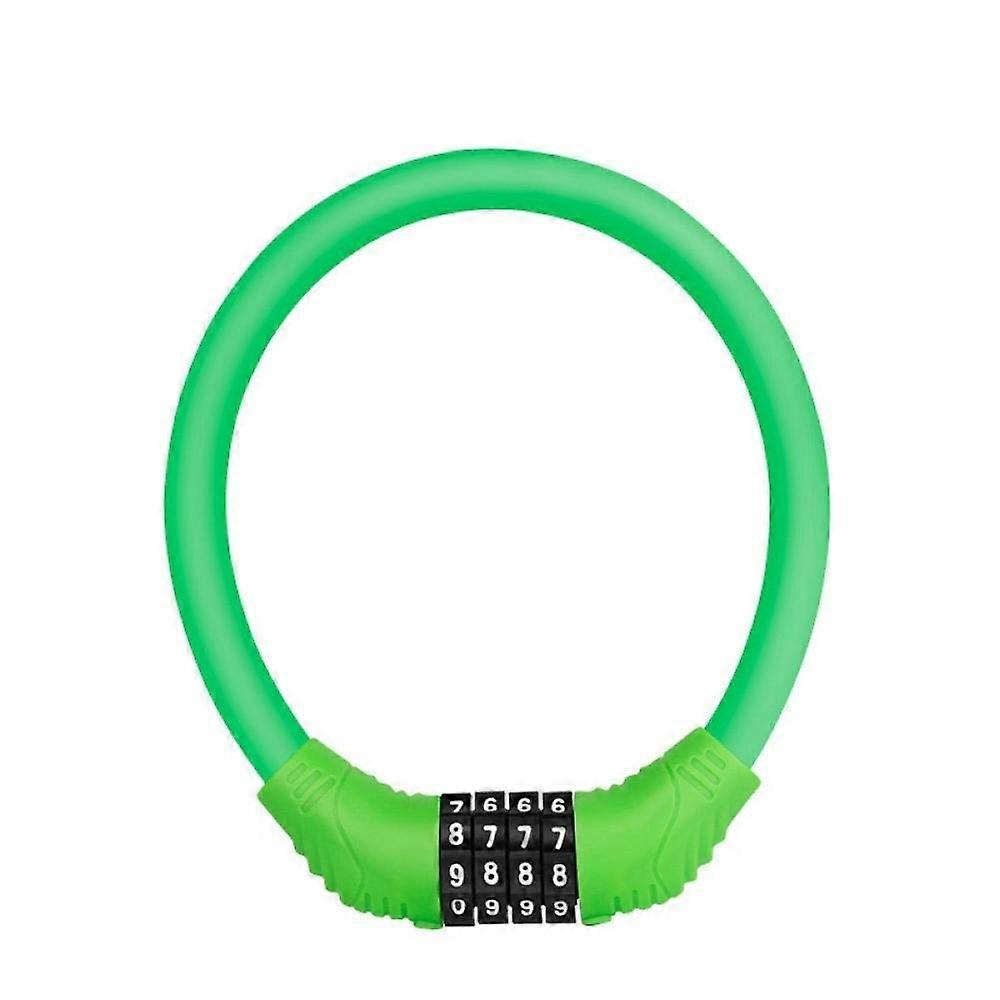 Cycling Lock Padlock Portable AntiTheft Bicycle Code Lock Password Chain Lock for Motorcycle and EV Green or Blue
