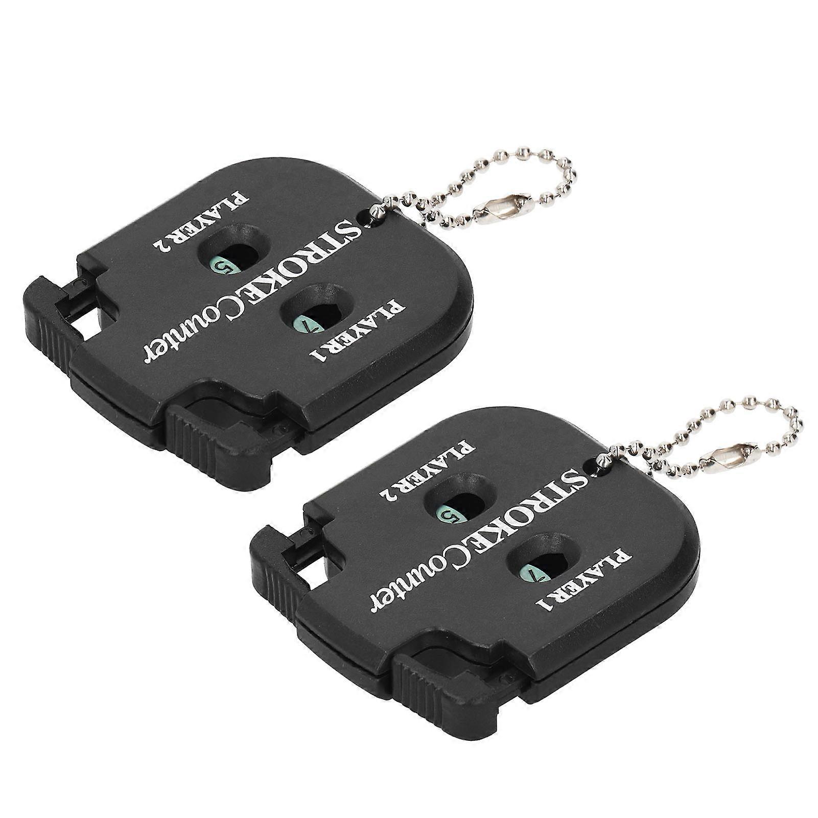 2pcs Mini Golf Stroke Score Counter Mini Golf Stroke Shot Score Counter With Key Chain