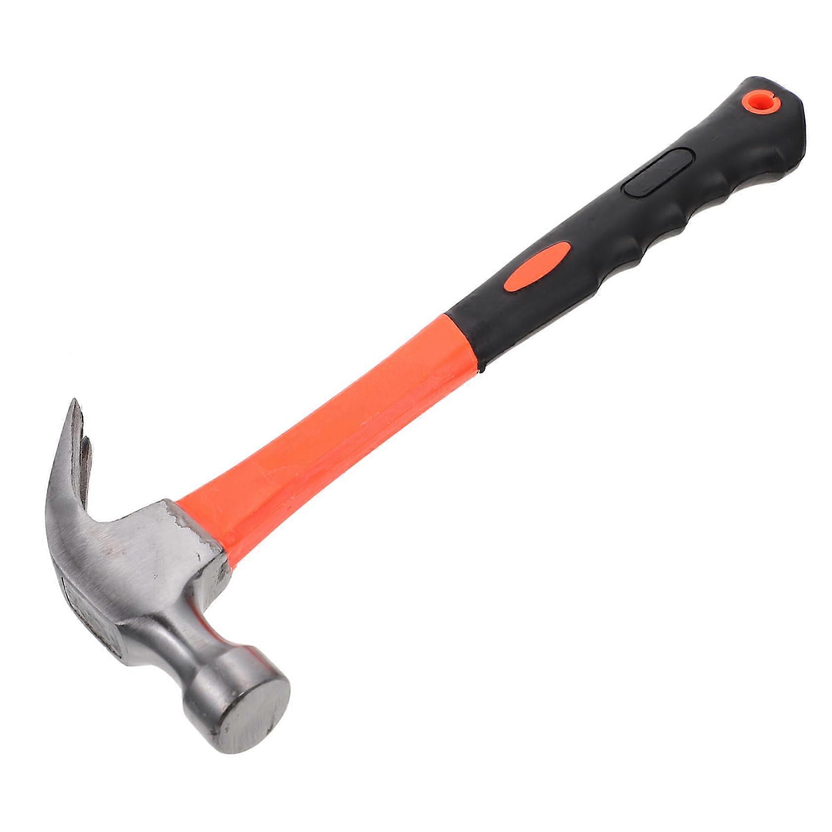 Woodworking Claw Hammer with Non-Slip Plastic Handle, 16 oz Nail Hammer, Durable and Lightweight Design