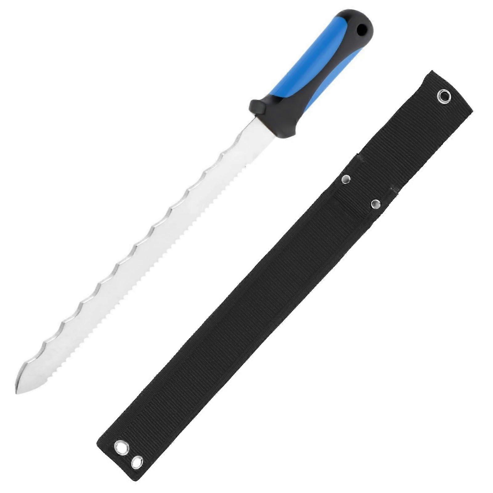 Insulation Plate Tool with Sheath Saw RockWool Foam Wool Cutting Tool 420mm Stainless Steel
