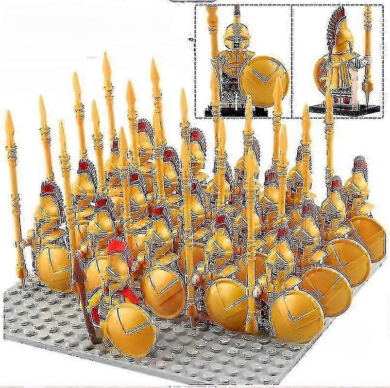 ミリタリーフィギュアビルディングブロック古代ローマの戦士シリーズスパルタ戦士レンガ玩具パズル玩具