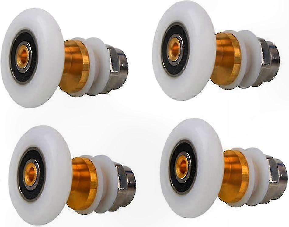 Set of 4 replacement rollers suitable for shower doors - Diameter: 27 mm