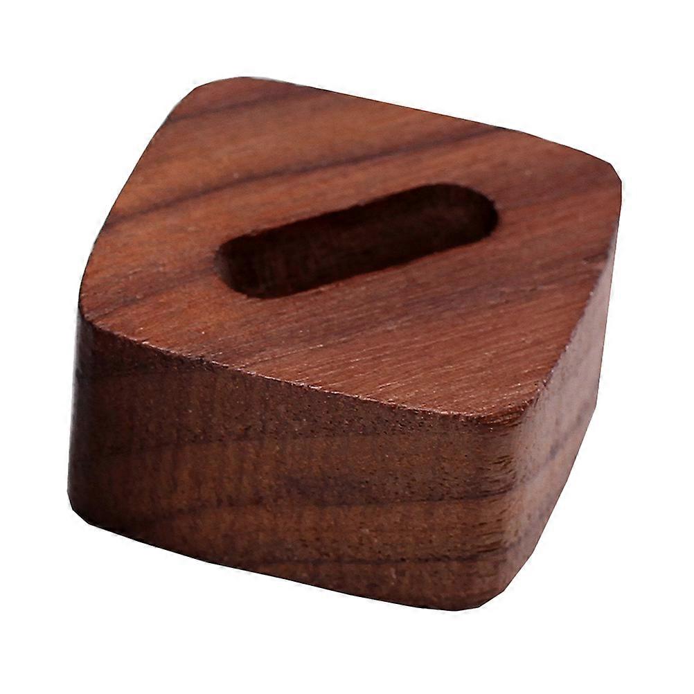 Portable Ring Holder Square Wood Rack for Jewelry and Couple Rings Storage 1Pcs