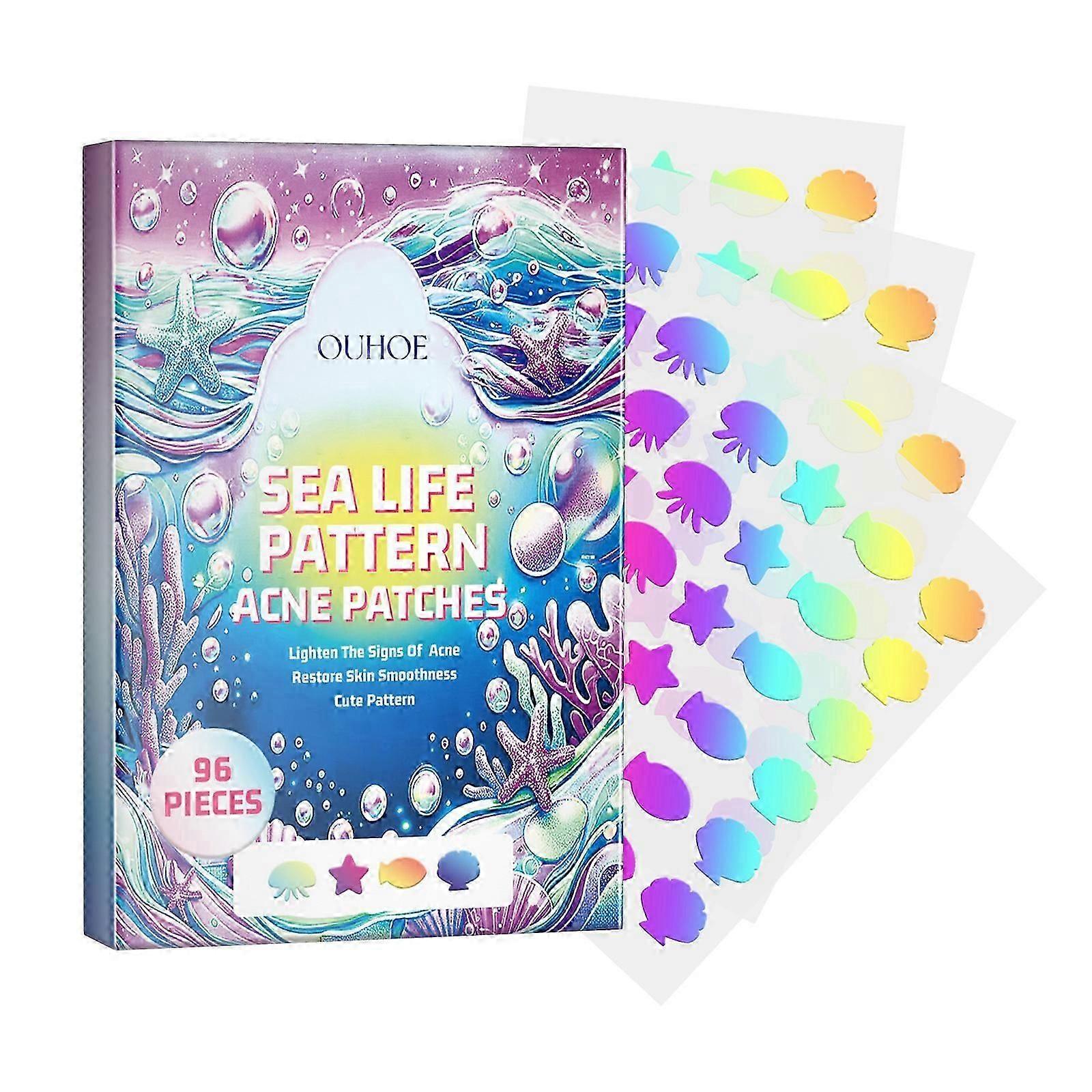 OUHOE Cute Color Acne Removing Patch Lighten Acne and Acne Makeup concealer Breathable Cute Color Acne Removing Patch