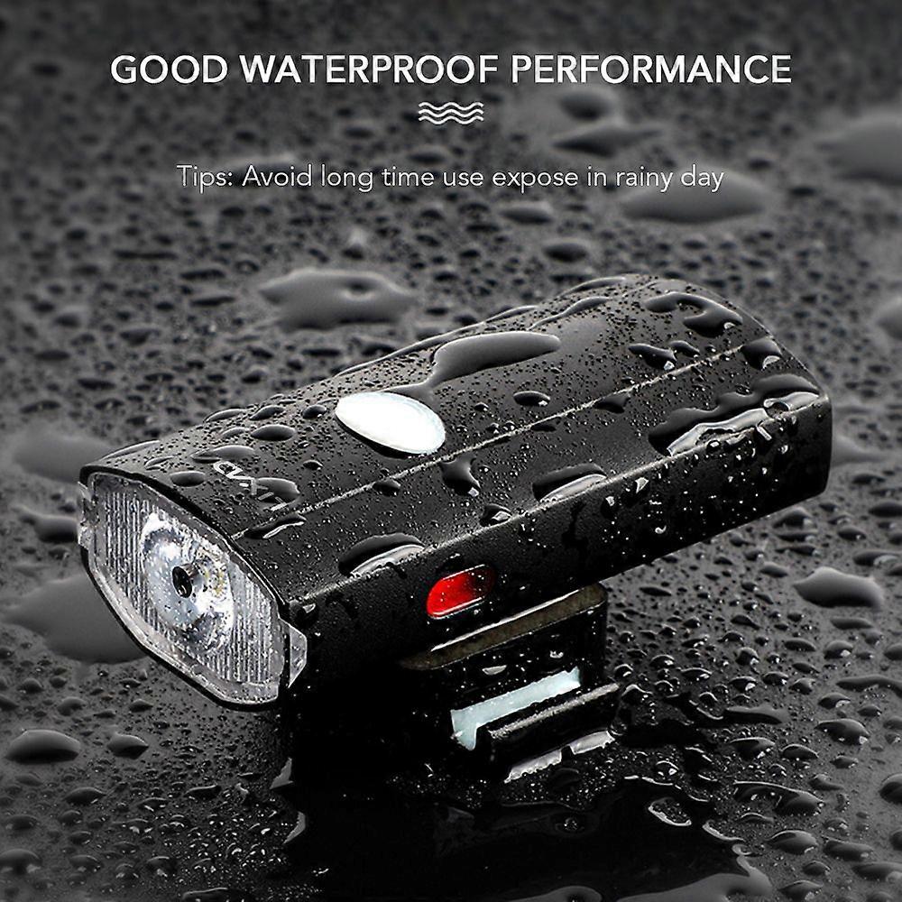 Lixada 2 IN 1 Bike Helmet Light USB Rechargeable Cycle Helmet Headlight Waterproof Bicycle Headlight and Taillight Handlebar Front Light Rear Tailligh