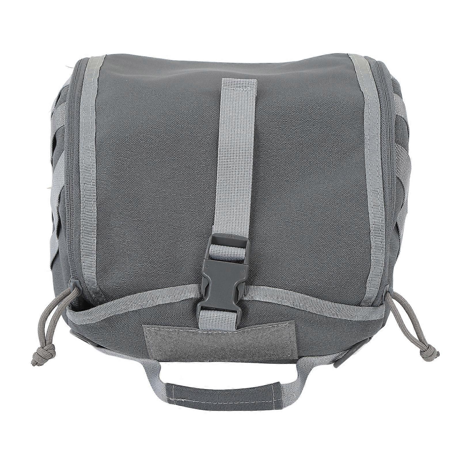 Camping Helmet Bag Canvas Scratch Prevention Adjustable Helmet Storage Bag For Hard Hats Helmet Grey