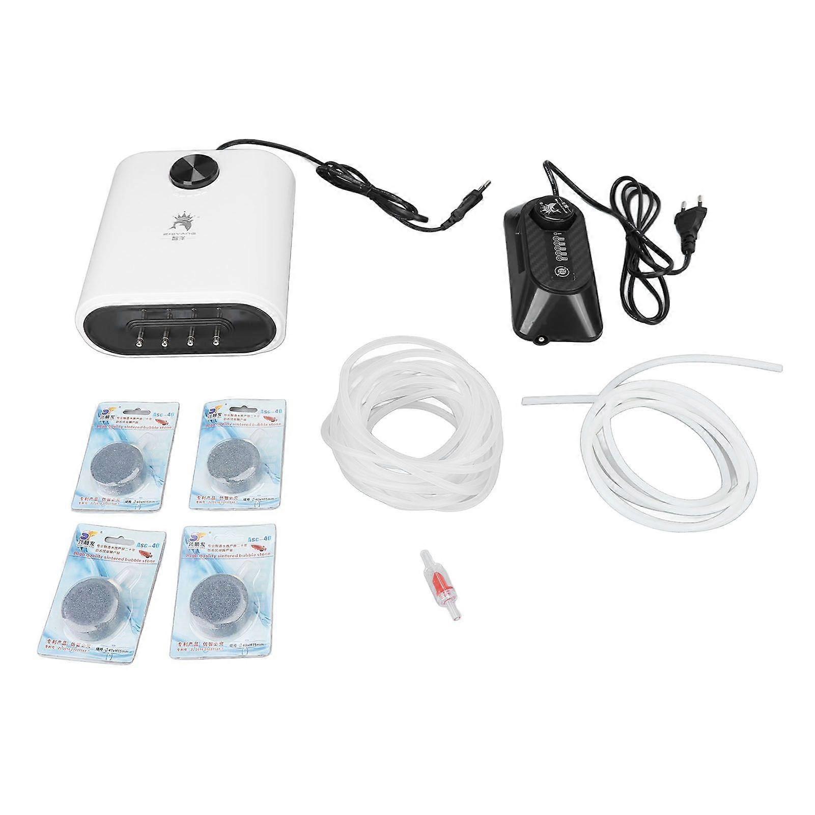 Fish Tank Ozone Generator Aquarium Ozone Machine with Bubble Stones for Air Pump Clean Water Purification Algae Removal EU Plug 220V