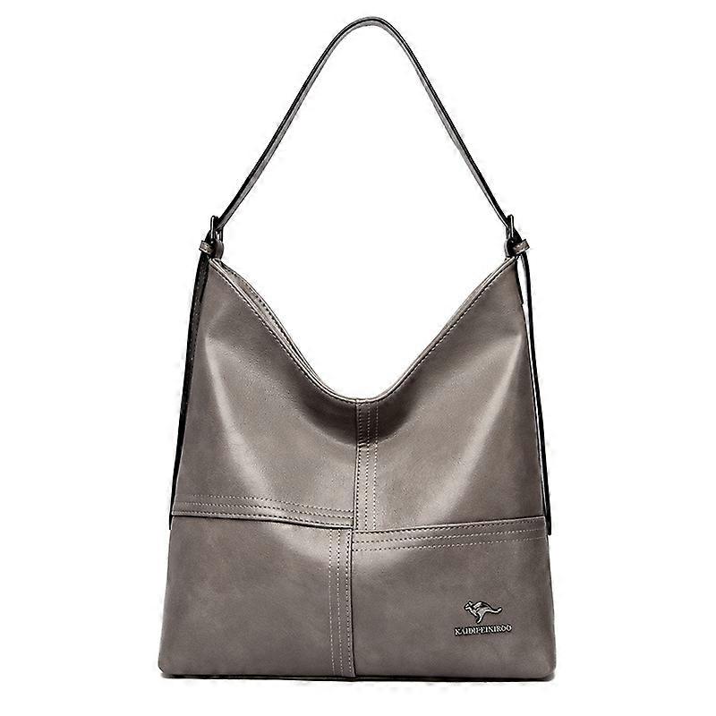 Ladies' bucket bag, medium-sized zipper style, fashionable splicing with multi-category storage