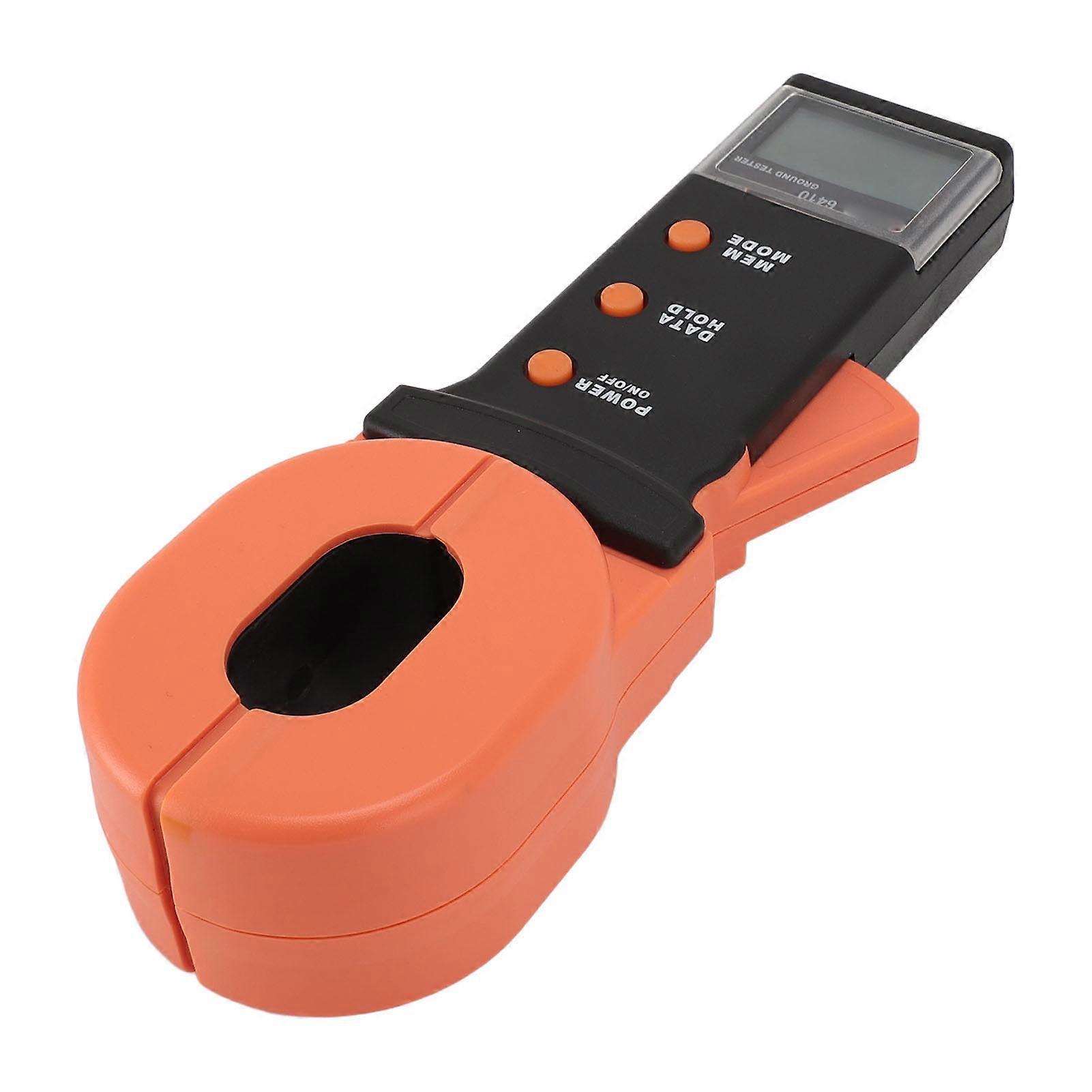 Zangen-Erdungswiderstandsmessgerät 0,01-200 Ω LCD-Display 6VDC-Tester